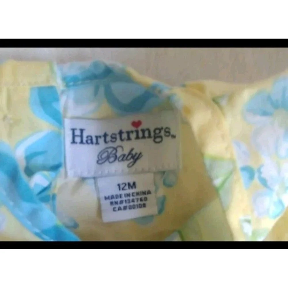 dress 12 months Girls Heartstrings sleeveless yellow floral summer ruffle Baby